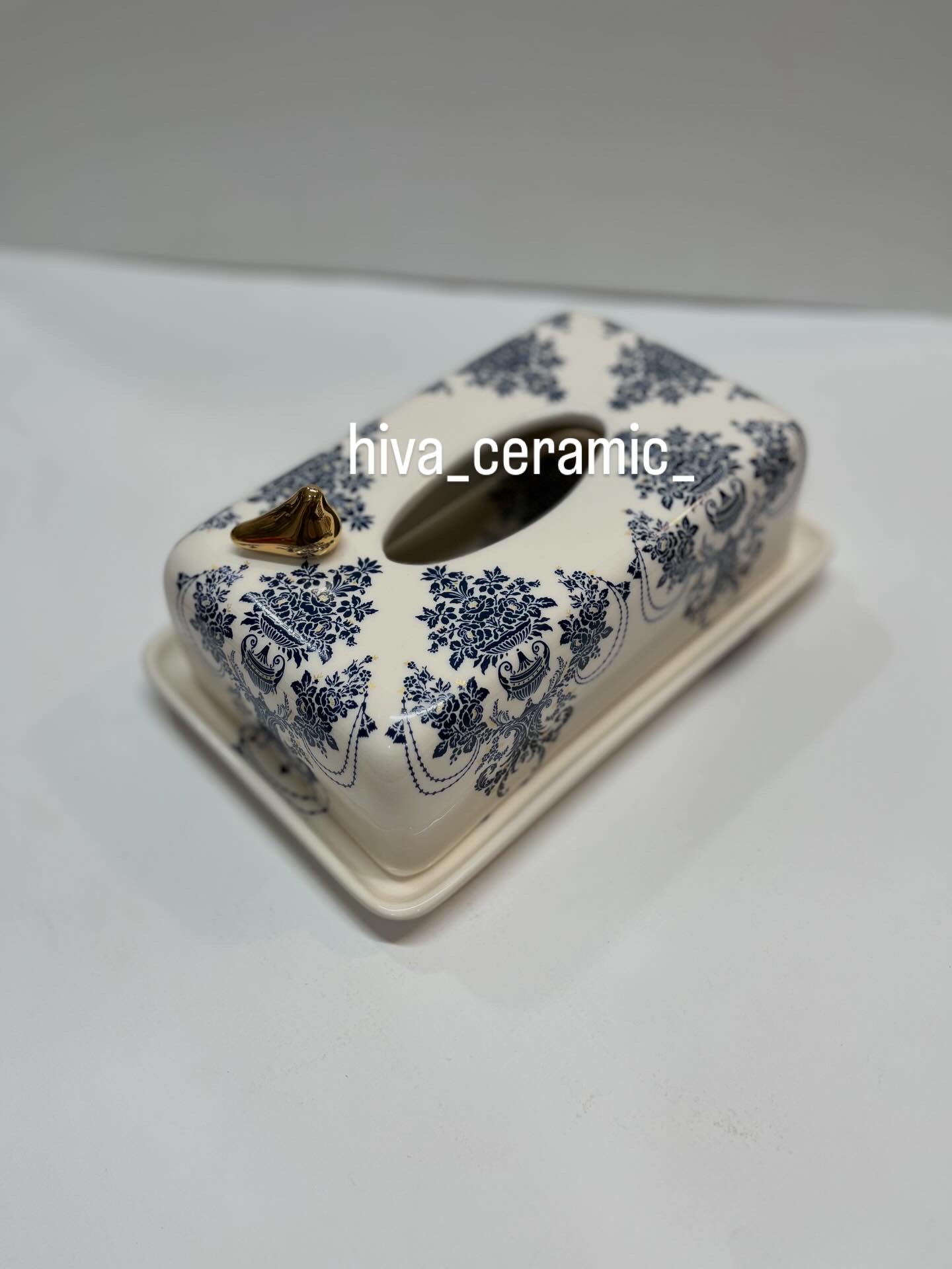 جعبه دستمال کاغذی امپریال ابی